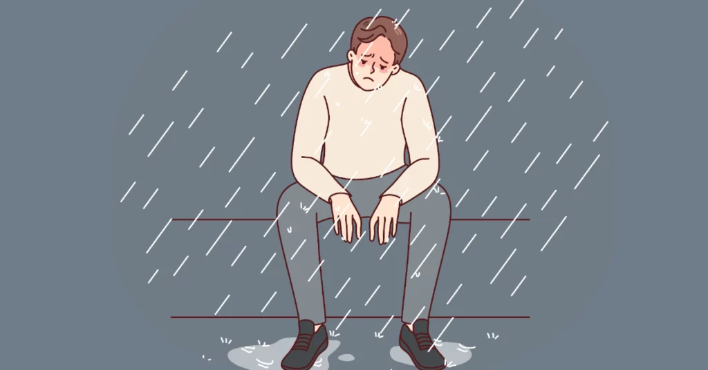 seasonal depression illustration